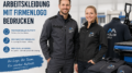 Arbeitskleidung mit Unternehmensbranding