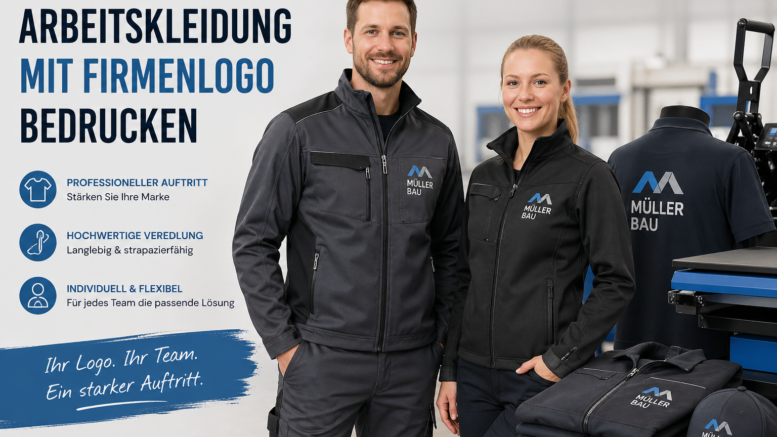 Arbeitskleidung mit Unternehmensbranding