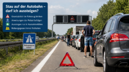 Stau auf der Autobahn, darf ich aussteigen