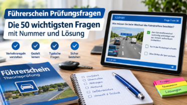 50 wichtige Führerschein Prüfungsfragen